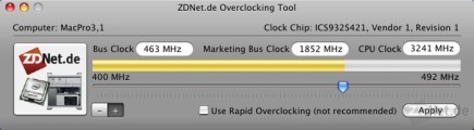 ZDNet Clock - MacPro Overclock Tool (2008)