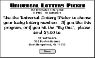 Universal Lottery Picker (1989)