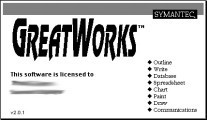 Symantec GreatWorks 2.x (1992)