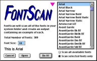 FontScan 1.1 (1994)