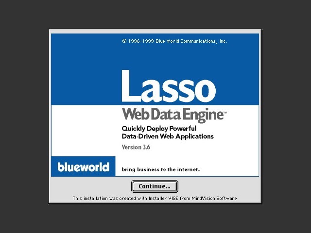 Blue World Lasso 3.6 (2000)