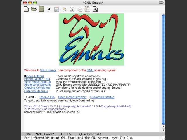 Emacs 24.2 (2012)