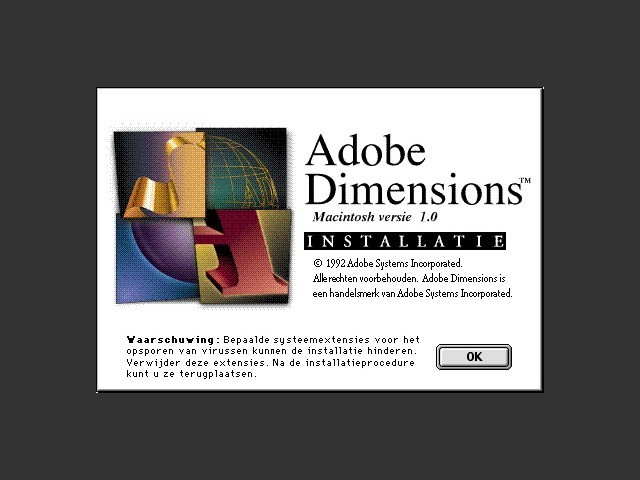 Adobe Dimensions 1.0 [nl_NL] (1992)