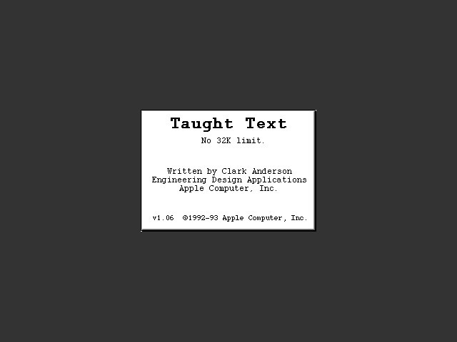 Taught Text (1993)