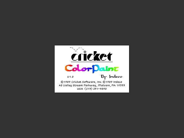 Cricket ColorPaint (1989)