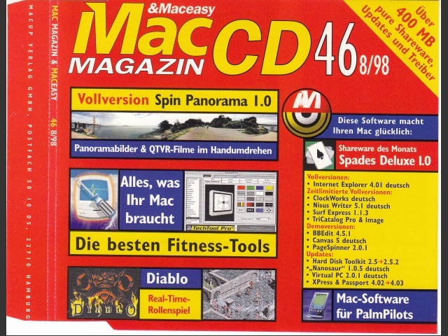 Mac Magazin CD 46 (August 1998, German) (1998)