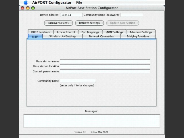 AirPORT Java Configurator (2001)