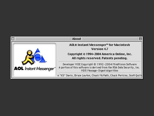 AOL Instant Messenger 4.7 (2004)