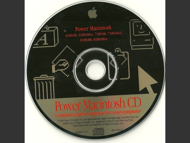 691-0187-A,,Power Macintosh 6100-60-60AV, 7100-66-66AV, and 8100-80-80AV. SSW v7.1.2... (0)