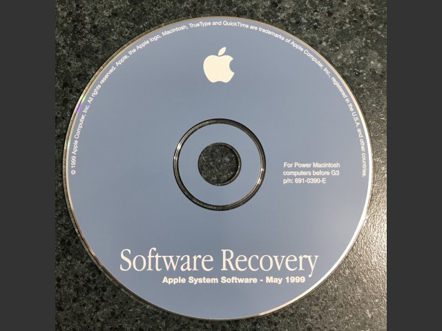 Software recovery. Apple System Software - 1999.05. Disc 1 & 2. For Power Macintosh... (1999)