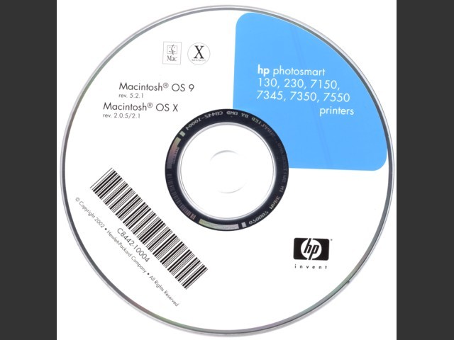 HP Photosmart Printer drivers CD (2002)