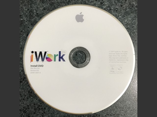 iWork ’09 v9.0 "Mac Box Set" (691-6331-A,2Z) (DVD) (2009)