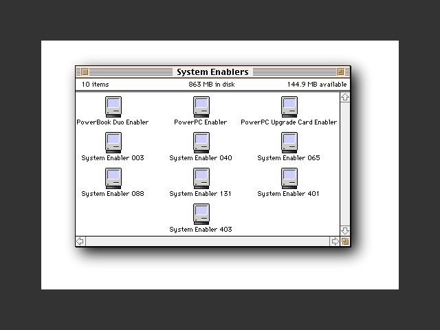 Macintosh System Enablers (1998)