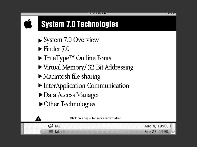 Mac OS 7.0 Training CD-ROM (1991)