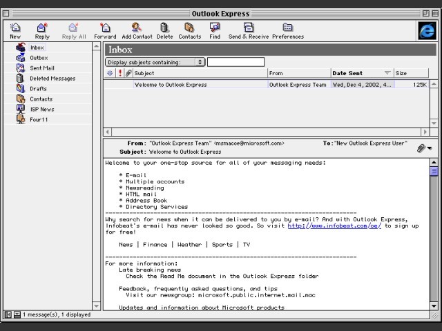 Outlook Express 4.5 (1999)