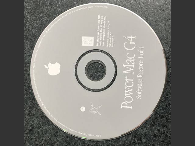 691-3391-A,,Power Mac G4. Install & Software Restore (4 CD set) Mac OS v9.2.1, v10.1.... (2002)