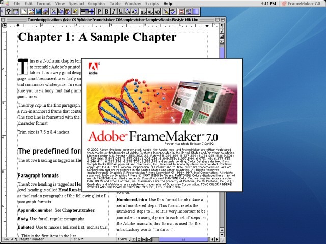 Adobe FrameMaker 7.0 (2002)