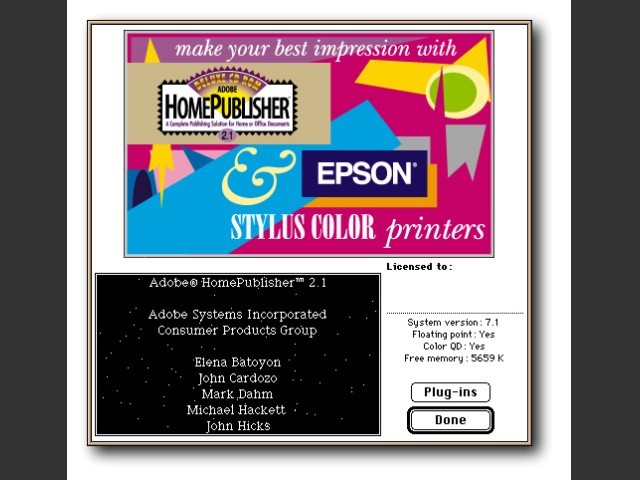 Adobe HomePublisher 2.x (1996)