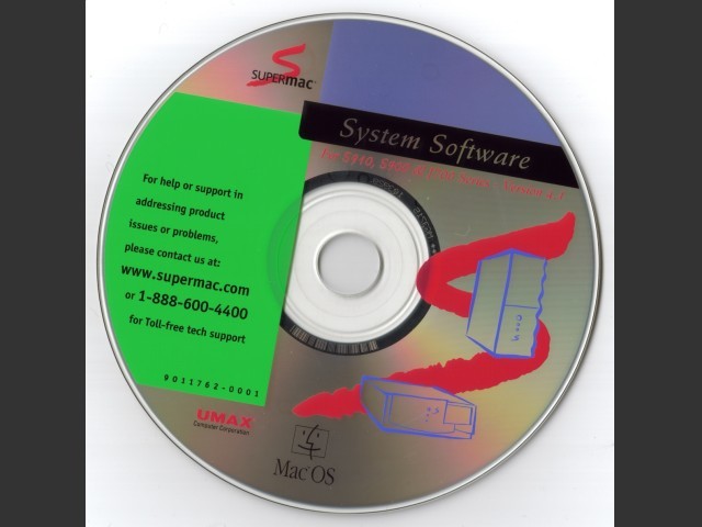 System Software for Umax SuperMac S900, S910 & J700 series (1997)