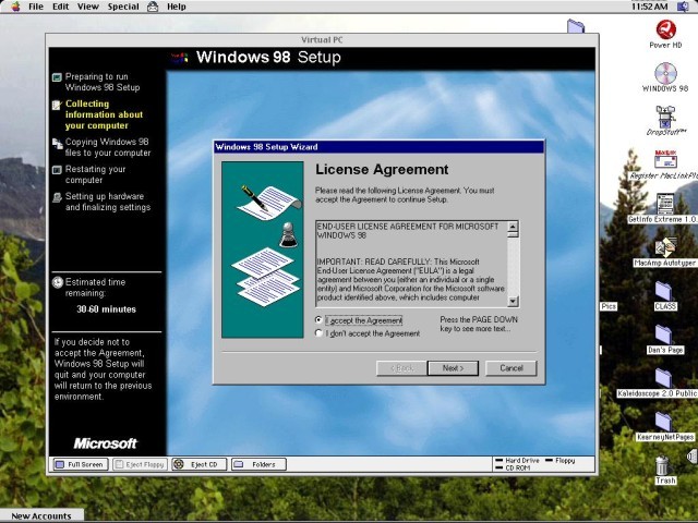 Connectix Virtual PC 2.0 and 2.1.3 Update (1998)