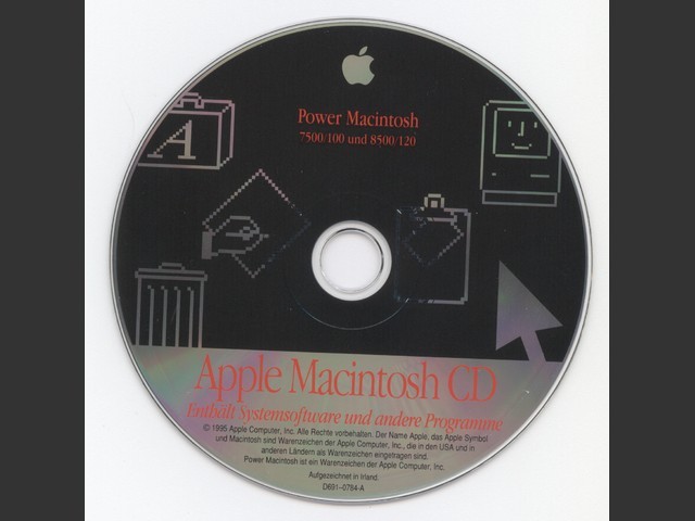 691-0784-A,D,Power Macintosh 7500-100 und 8500-120. SSW v7.5.2. Disc v1.0 (CD) [German] (1995)