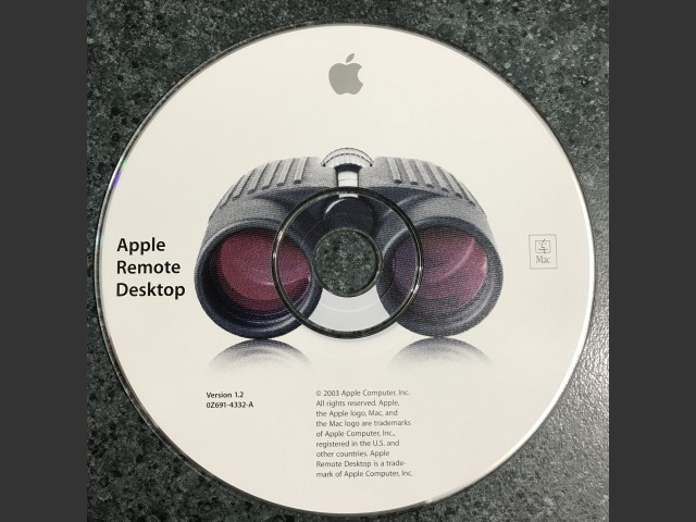 Apple Remote Desktop 1.2 (691-4332-A,0Z) (CD) (2003)