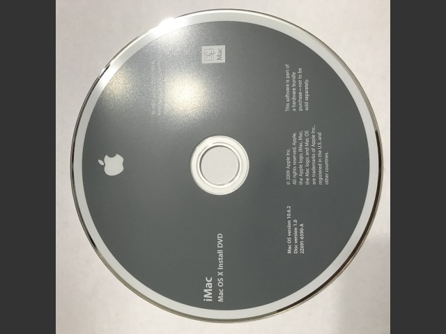 iMac Applications Install DVD AHT v3A190 Disc v1.0 (DVD DL) (2009)