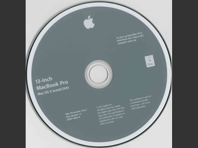 13-inch MacBook Pro Install DVD (2011)