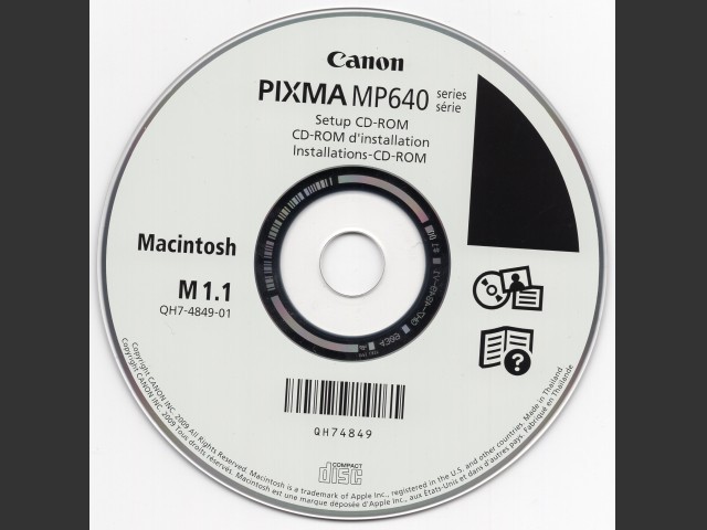 Canon PIXMA MP640 drivers CD-ROM (2009)