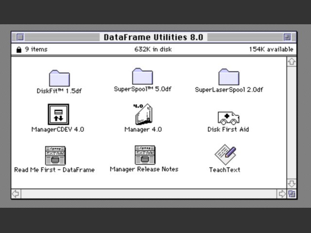 DataFrame Utilities 8.0 (1989)