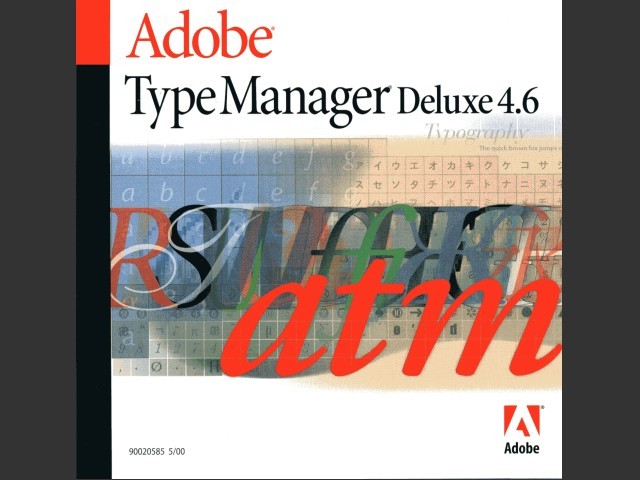 Adobe Type Manager Deluxe 4.6.x w/ ATR 2.6 (2000)