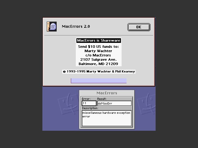 MacErrors (1995)