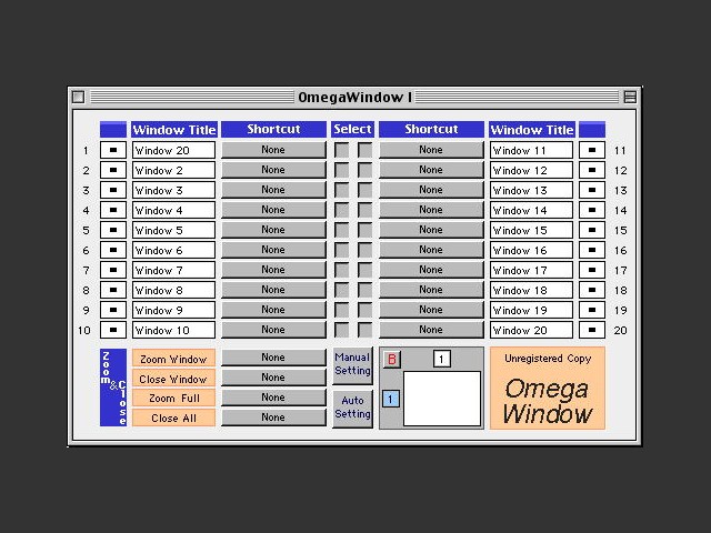 OmegaWindow 1.6 (1995)