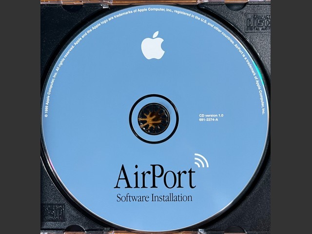 AirPort Software 1.0 (691-2374-A) (CD) (1999)