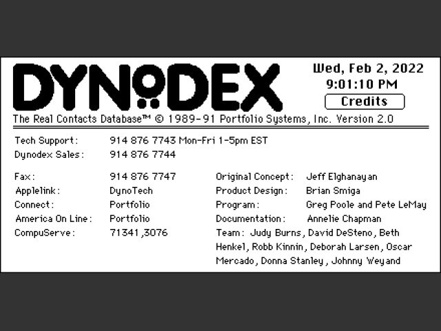 Dynodex 2.0 (1991)