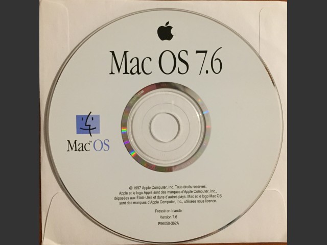 Mac OS 7.6 (CD-ROM) [fr_FR] (1996)