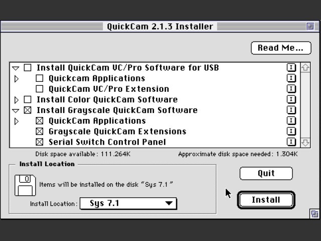 Connectix QuickCam 2.1.3 (1998)