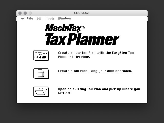 MacInTax Tax Planner v11.10 (1992)