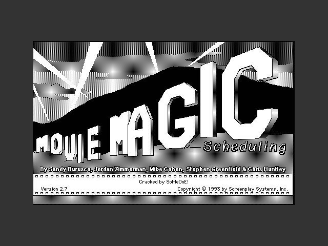 Movie Magic Scheduling (1993)