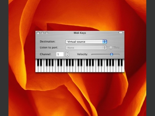 MidiKeys for OSX 10.4 (2006)