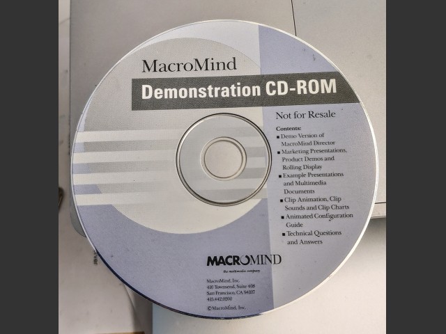 Macromedia Director Demo CD (1989)