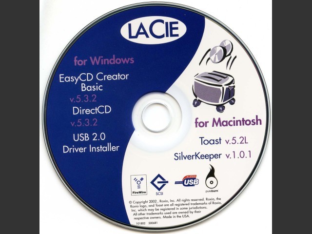 LaCie CD-RW Utilities (2002)