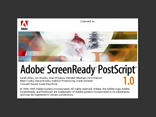 Adobe ScreenReady 1.0 (1995)