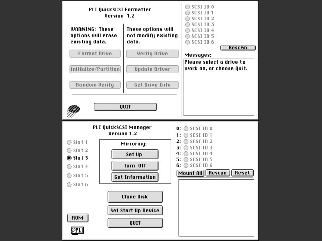 PLI Quick SCSI Utility (1992)