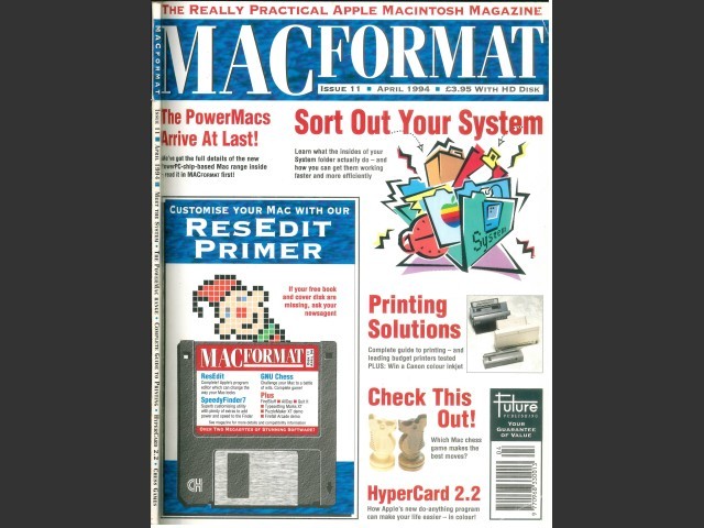 MacFormat 11 (April 1994) Magazine & Disk (1994)