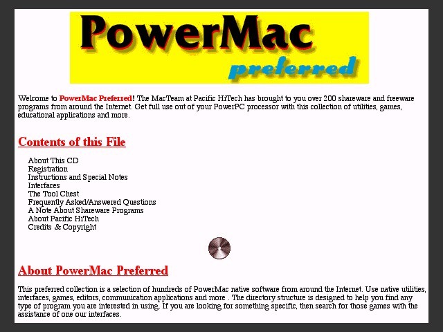 PowerMac Preferred CD (1996)
