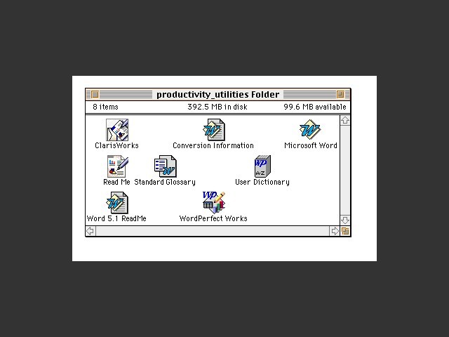 Productivity Utilities (1994)