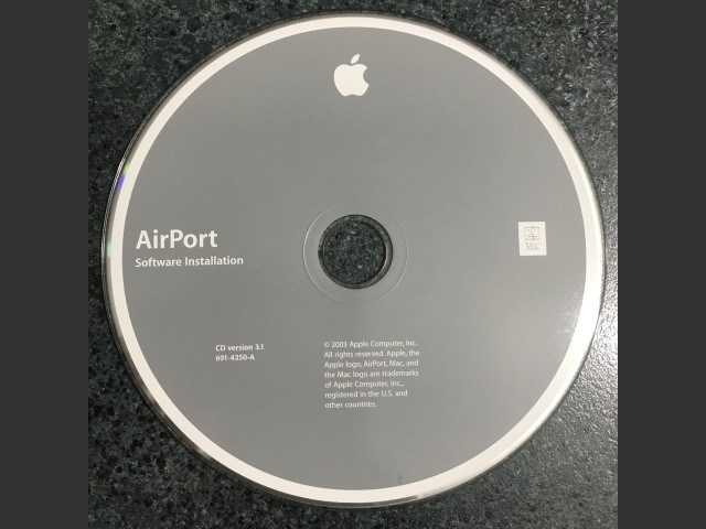 AirPort Software Installation Disc v3.1 2003 (CD) (2003)