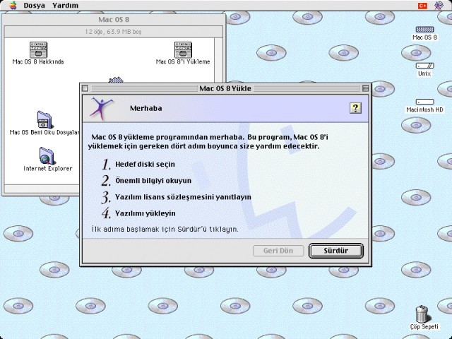 Mac OS 8.0 (CD) [tr_TR] (1998)