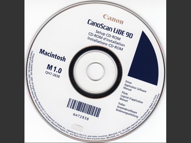 CanoScan LiDE Scanner Software (2002)